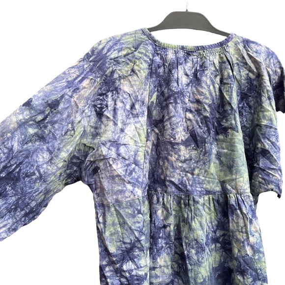 Cabi Linen oversized button down babydoll top - Woodstock - Picture 8 of 12